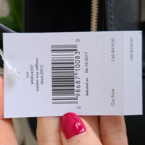 *NWT KATE SPADE maiden way saffiano Zuri - Picture 3 of 8